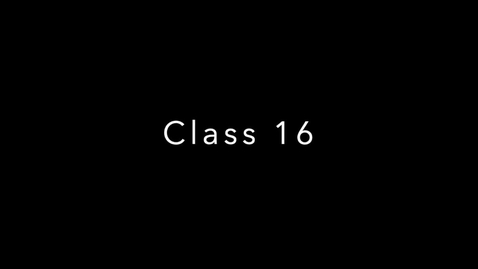 Thumbnail for entry Class 16