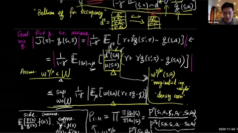 Thumbnail for CS 598 Stat RL (F20) 11/04