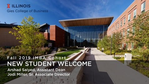 Thumbnail for iMBA New Student Webinar