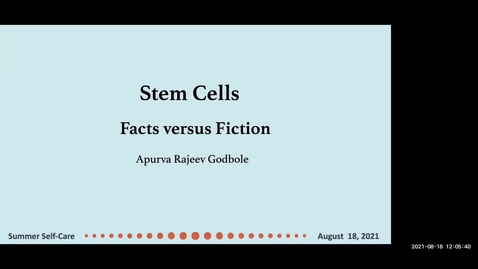 Thumbnail for Science of Stem Cells Fact versus Fiction 