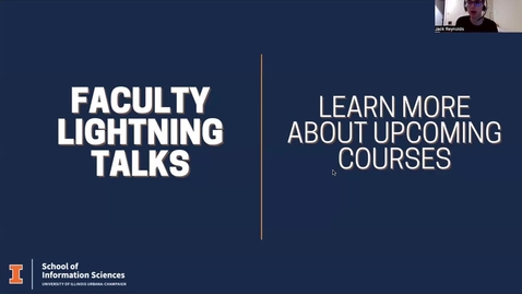 Thumbnail for Spring 2025 Faculty Lightning Talks