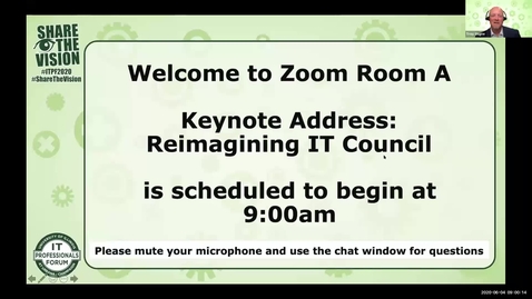 Thumbnail for entry 0A - Keynote Address: Reimagining IT Council - Greg Gulick, Spring 2020 IT Pro Forum