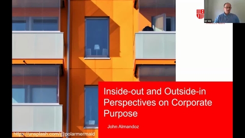 Thumbnail for John Almandoz - Inside-Out and Outside-in Perspectives 