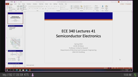 Thumbnail for ECE 340 A Spring 2022 Lecture 41