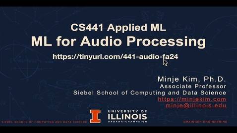 Thumbnail for Applied Machine Learning (CS 441 AMU) (CS 441 AMG) Fall 2024