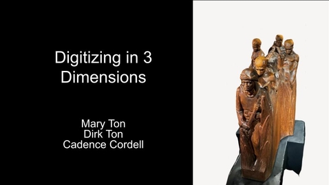 Thumbnail for Digitizing in 3 Dimensions