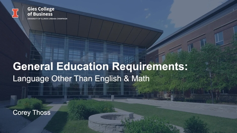 Thumbnail for Video 2.2_Language Other Than English and Math Requirements