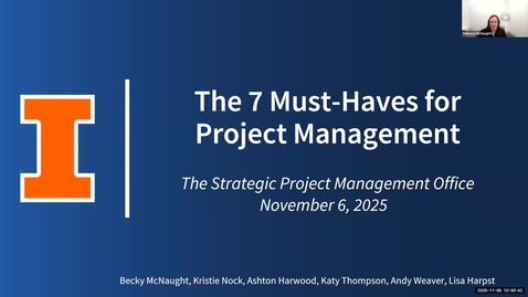 Thumbnail for The 7 Must Haves for Project Management