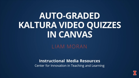 Thumbnail for Video Quiz in Canvas