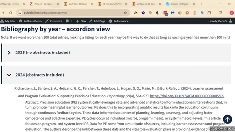 Thumbnail for Page setup for ZotPress Demo for IT Pro Forum 2026