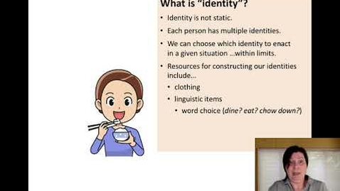 Thumbnail for Language and identity: introduction