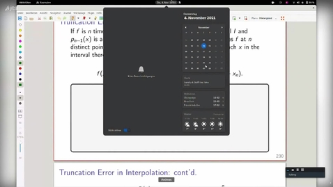 Thumbnail for CS450 Lecture 22 November 4 (via Lecture Capture)
