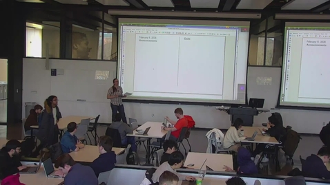 Thumbnail for Lecture 6, February 9 (via lecture capture)