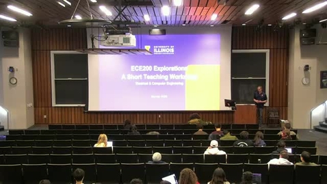 Thumbnail for ECE 200 Seminar: A Short Teaching Workshop