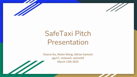 Thumbnail for Student Project Pitch Presentations: Principles of Autonomy Spring 2025: Part 2