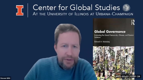 Thumbnail for entry Edward A. Kolodziej, Global Governance: Evaluating the Liberal Democratic, Chinese, and Russian Solutions (Book Launch)