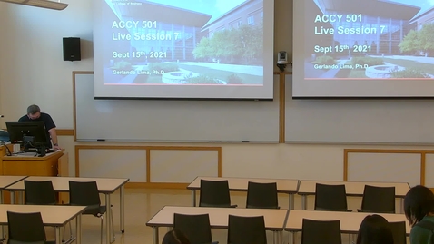 Thumbnail for Accounting Analysis I (ACCY 501 MSF) Fall 2021