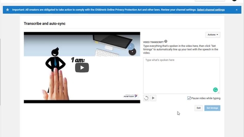 Thumbnail for Using YouTubes transcription tool.mp4