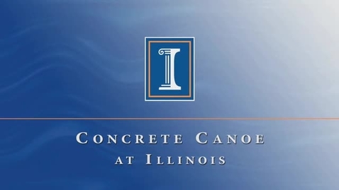 Thumbnail for entry Concrete Canoe at Illinois