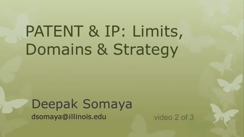 Thumbnail for Patent and IP Strategy - A (video 2 of 3)