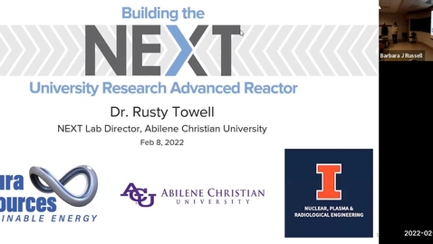Thumbnail for NPRE 596 Seminar- Rusty Towell (2/8/22)