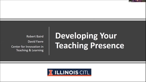 Thumbnail for OTA: Instructor presence