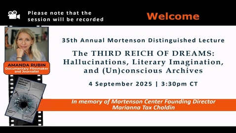 Thumbnail for The THIRD REICH OF DREAMS: Hallucinations, Literary Imagination, and (Un)conscious Archives