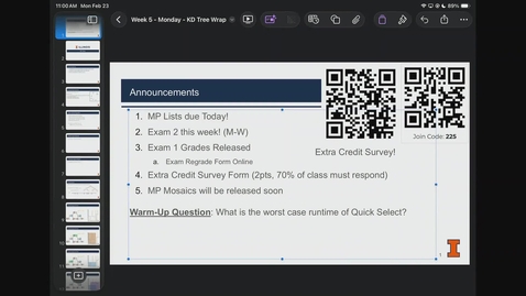 Thumbnail for CS 225 Spring 2026