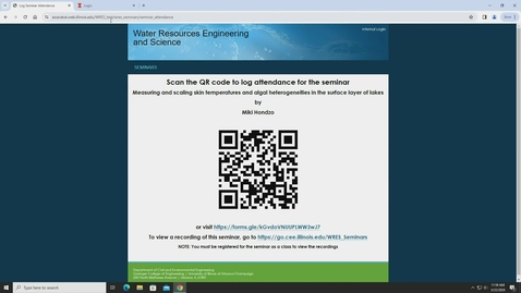 Thumbnail for Hydro Seminar (CEE 595 W) Spring 2024