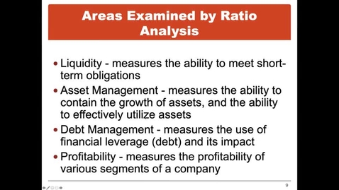 Thumbnail for Asset Management Ratios