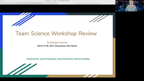 Thumbnail for entry RDC Lunch and Learn #1: The Science of Team Science