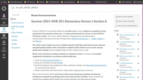 Thumbnail for KOR 201-Course Overview