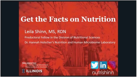 Thumbnail for Wellness Webinar Series: Get the Facts on Nutrition