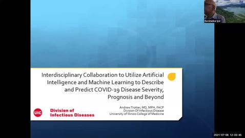 Thumbnail for AI Center Summer Seminar Series - Speaker: Dr. Andrew Trotter, University of Illinois College of Medicine, Chicago