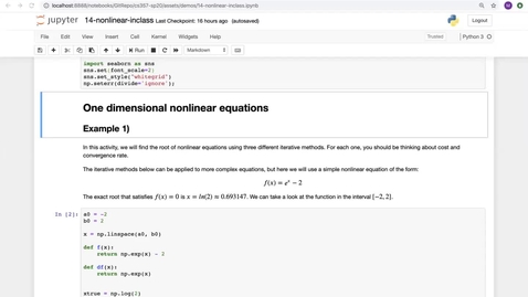 Thumbnail for entry Lecture18-April2-NonlinearEquations-Part2.mp4