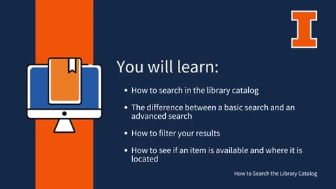 Thumbnail for How to Search the Library Catalog