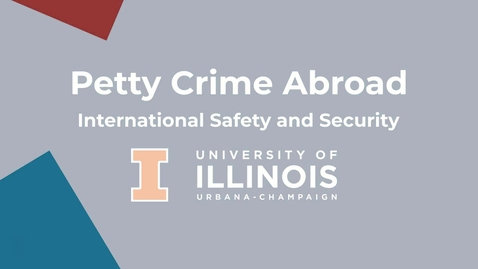Thumbnail for Avoiding Petty Crime Abroad