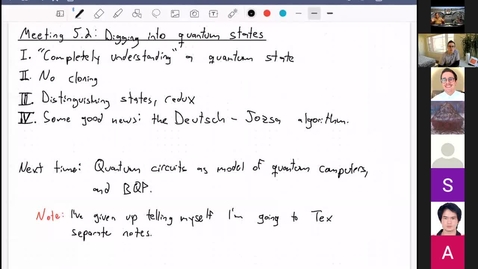 Thumbnail for entry Meeting 5.2: Digging into quantum states