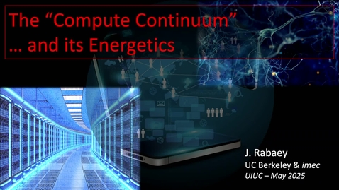 Thumbnail for RT Chien Lecture - Dr. Jan Rabaey