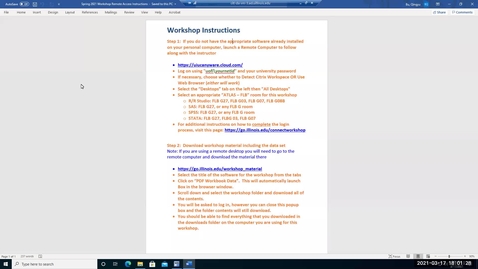 Thumbnail for SAS II Workshop Spring 2021