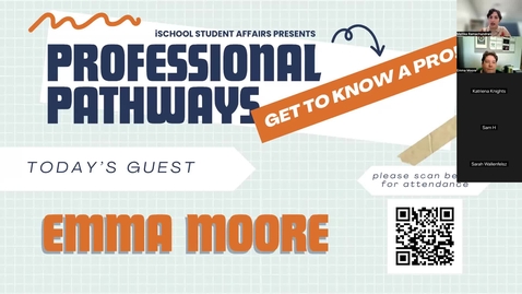 Thumbnail for Emma Moore - Professional Pathways Speaker Series [Zoom Recording]