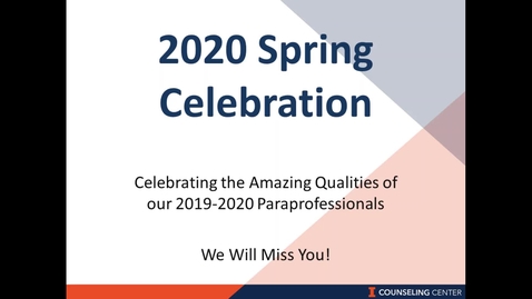 Thumbnail for entry 2020 Spring Celebration - Celebrating Amazing Qualities