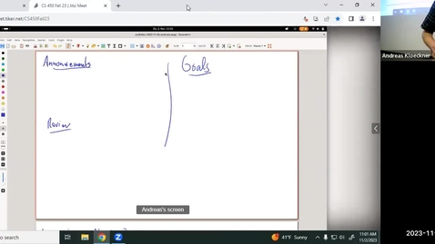 Thumbnail for Lecture 22 (November 2, via Zoom)