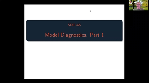 Thumbnail for STAT 425  Week 04 - Regression Diagnostics - Part 1