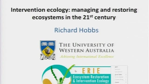 Thumbnail for entry NRES 2011 Fall Seminar Series - Richard Hobbs