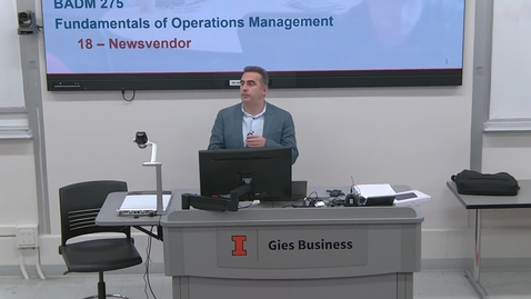 Thumbnail for Operations Management (BADM 275 F) Fall 2023