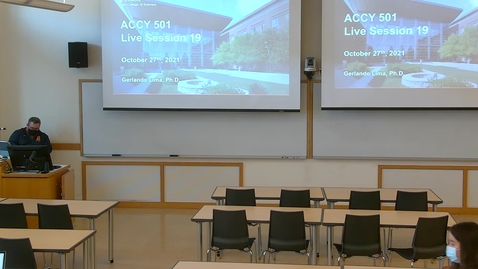 Thumbnail for Accounting Analysis I (ACCY 501 MSF) Fall 2021