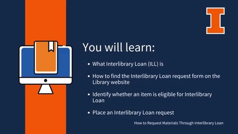 Thumbnail for How to Request Materials Through Interlibrary Loan