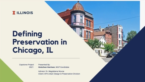 Thumbnail for Defining Preservation in Chicago, IL