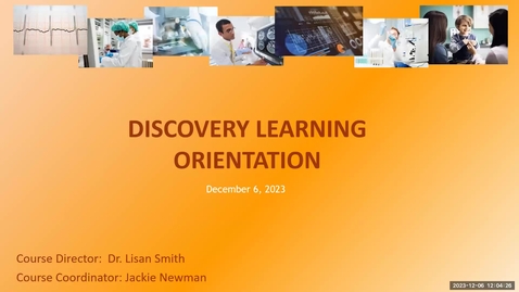 Thumbnail for entry Discovery Learning Orientation-December 6, 2023
